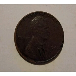 1945 Wheat Penny Error No Mint Mark Lincoln One Cent Liberty